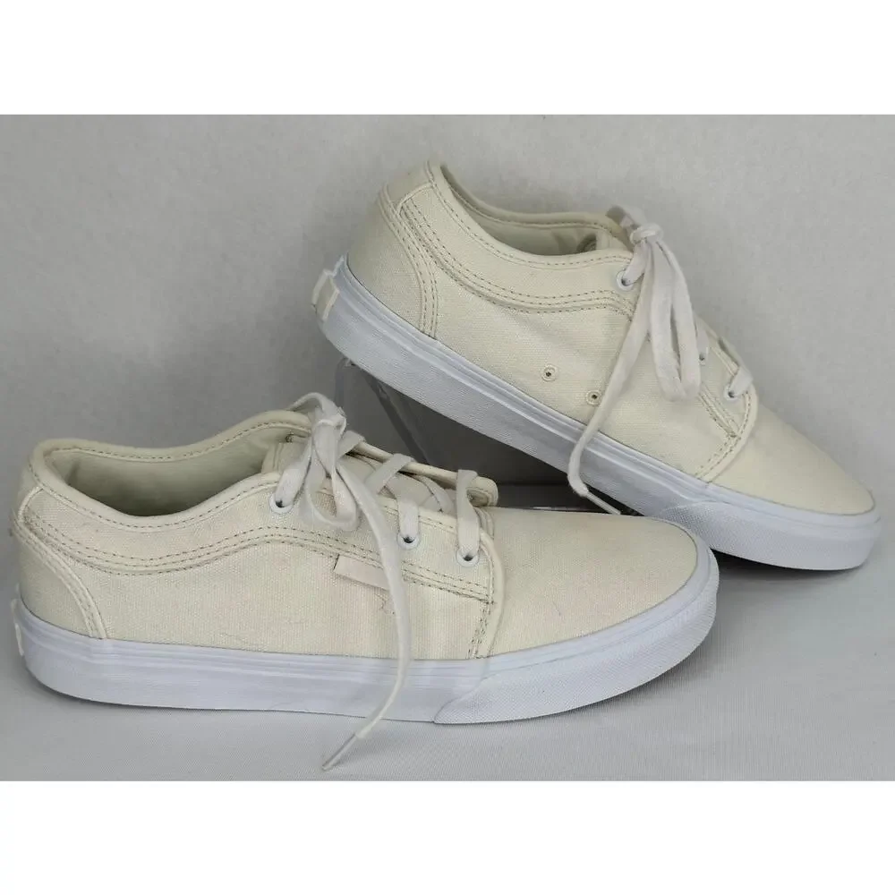 Vans Pro White Off The Wall Cushioned Canvas Low Top Sneakers Youth 6 - Picture 2 of 11